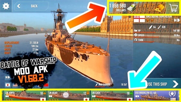 Download Battle of Warships Naval Blitz Mod Apk