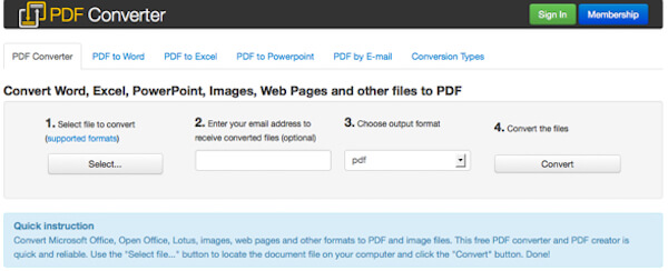 Masukkan file PDF dengan klik Pilih File PDF.