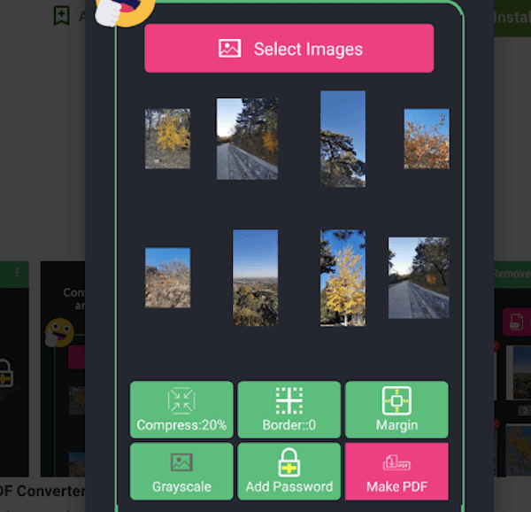 Pada tampilan utama, pilih Select Images untuk memasukkan file JPG yang ingin diubah formatnya