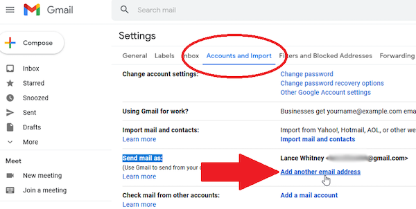 Jika kamu sudah masuk di menu Account and Import langsung saja cari opsi Send Mail As. Tuliskan nama email kamu dan kemudian pilih opsi Edit Info.