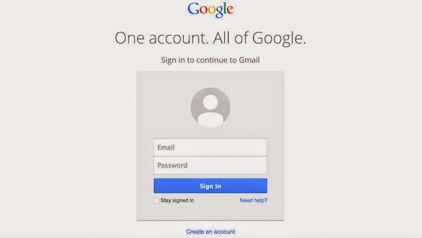 Log in atau Masuk ke Gmail Terlebih Dulu