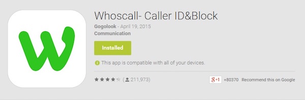 Pertama-tama silakan kamu buka aplikasi Whoscall di HP
