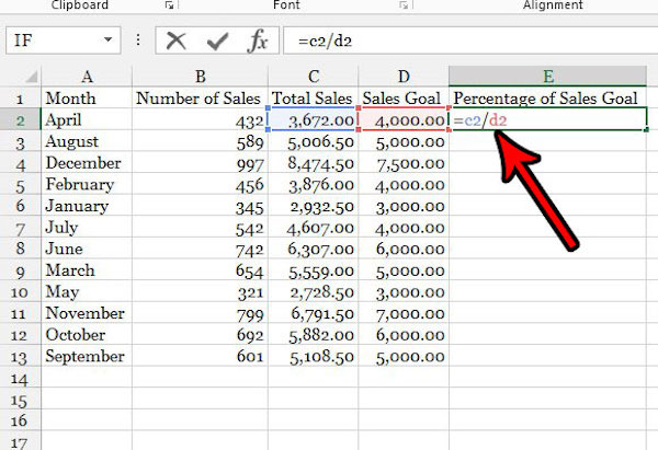 Cara Menghitung Persen di Excel