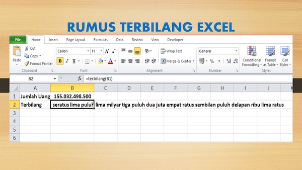 Manfaat Belajar Rumus Terbilang Microsoft Excel