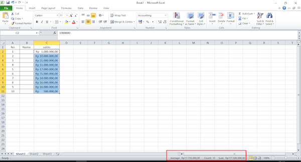 Penggunaan Range dan Cara Mencarinya di Lembar Kerja Excel