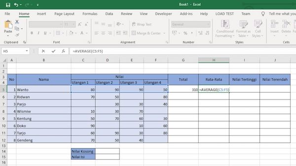 Rumus Excel Terlengkap
