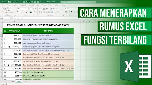 Rumus Terbilang Microsoft Excel Kombinasi Rumus
