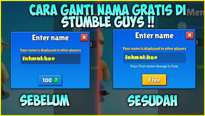 Tips & Trik Merubah Nickname Pada Game Stumble Guys