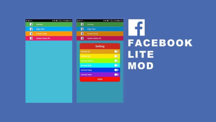 Fitur-Fitur Facebook Lite Mod Apk