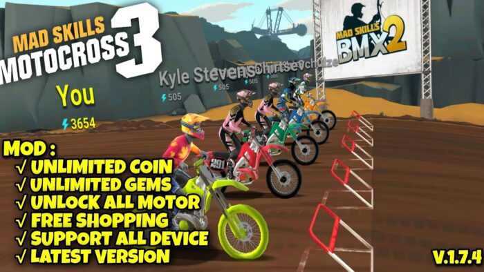 Langkah-Langkah Download Mad Skills Motocross 3 Mod Apk