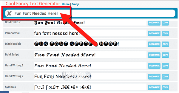 Text Generator FF Keren (Huruf Kecil Diatas, Payung dan Symbol)
