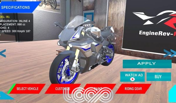 Fitur Tambahan EngineRev Rider Mod Apk