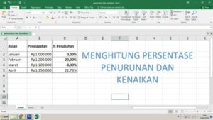 5 Cara Menghitung Persen di Excel (Perubahan Kenaikan, Penurunan)