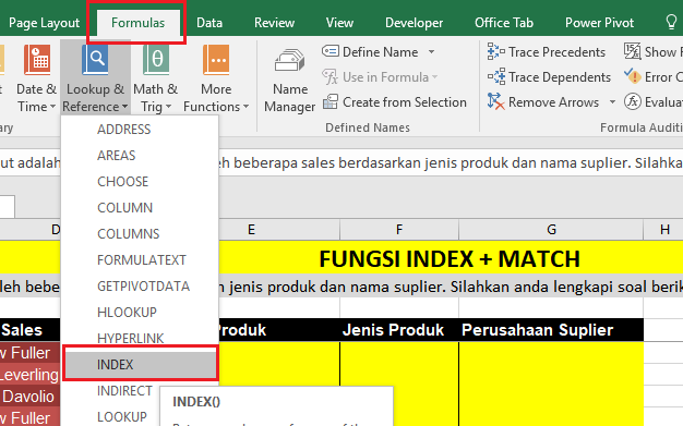 2 Rumus Index Excel (Array dan Reference) untuk Ribuan Data