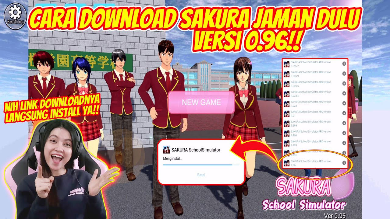Download Sakura School Simulator Versi Lama 0.96 Apk