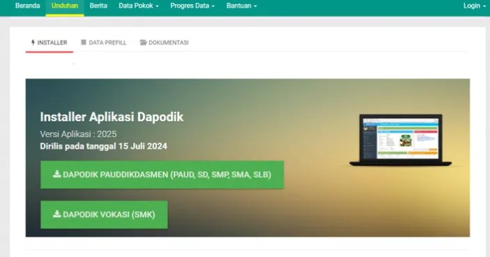 Resmi dirilis begini cara install aplikasi dapodik 2025