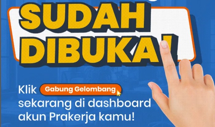 Jadwal pendaftaran prakerja gelombang 71 dibuka akhir bulan September