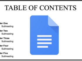 Cara membuat daftar isi di google docs